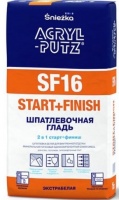 Шпатлевка Sniezka ACRYL PUTZ SF16 старт финиш, 15 кг, РБ Шпатлевка Sniezka ACRYL PUTZ SF16 старт финиш, 15 кг, РБ