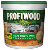 Лак по дереву и камню акриловый PROFIWOOD глянцевый 0,9 кг (0.8 л)