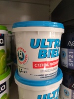 Краска для внутренних работ водно-дисперсионная Sniezka УЛЬТРА БЕЛЬ 1,4КГ