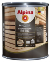 (У) Грунтовка водоразбавляемая по дереву Alpina Aqua Grundierung fuer Holz, 2,5л /2,5кг