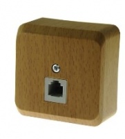 РОЗЕТКА ТЕЛЕФОННАЯ RJ 11 TELA-001T 