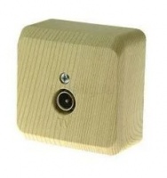 РОЗЕТКА ТЕЛЕВИЗИОННАЯ TV 0,7DB,КОННЕКТОР TVA-002D 