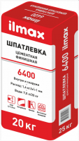 Шпатлевка ilmax 6400  белая полимерминеральная цементная, 20кг.