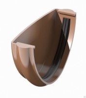 Заглушка желоба POLIVENT ПВХ (коричневый)