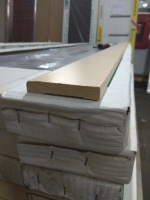 (У)Наличник плоский 76x13x2700 мм беленый дуб МДФ