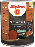 Защитно-декоративный состав Alpina Лессировка (2,5л, махагон) Защитно-декоративный состав Alpina Лессировка (2,5л, махагон)