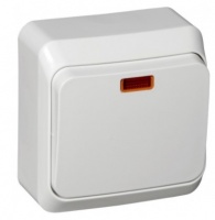 ПЕРЕКЛЮЧАТЕЛЬ 1-КЛАВИШНЫЙ С ПОДСВЕТКОЙ СХ6 BA10-007K