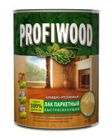 Лак паркетный алкидно-уретановый PROFIWOOD матовый бесцветный 2,4 кг