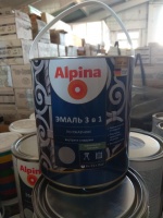 Эмаль Alpina по ржавчине 3 в 1, RAL7040 (серый), 2,5 л/ 3,03 кг 