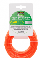 Леска ф 2.4 мм х 15 м сечение квадрат STARTUL GARDEN