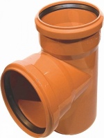 Тройник для наруж. канализации KGEM Ostendorf 110/110*87мм, Германия