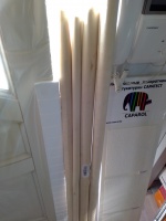 Черенок деревянный Лидер для лопат Ф40х1200мм 