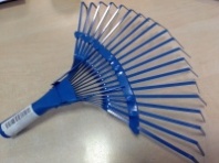 Грабли веерные Лидер пластинчатые 20-ти зубые порошковая окраска без черенка