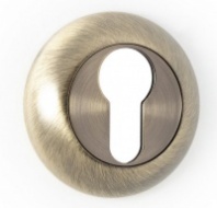 Накладка на цилиндр (круглая) VELA  DPC Round AB бронза