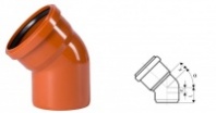 Отвод ПВХ  для наружной канализации KGB Ostendorf 160*45, Германия