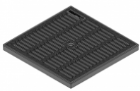 Решетка водоприемная PolyMax Basic РВ-28.28-ПП пластиковая ячеистая черная Решетка водоприемная PolyMax Basic РВ-28.28-ПП пластиковая ячеистая черная