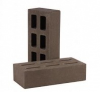 Кирпич пустотелый стандартный гладкий рядовой, цвет графит