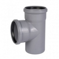 Тройник ПП для внутренней канализации НТЕА Ostendorf 50/50*87, РФ