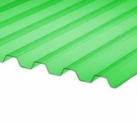 Шифер из поликарбоната трапеция (зеленый) 0,8*1050*2000 Шифер из поликарбоната трапеция (зеленый) 0,8*1050*2000