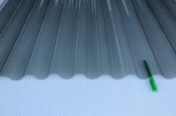 Шифер прозрачный ПВХ Salux Дымчатый 70/18 (волна профнастила, трапеция) 0,8*900*2000мм 