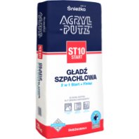 Шпатлевка Sniezka Acryl-Putz ST10 START гипсовая, 20кг. Шпатлевка Sniezka Acryl-Putz ST10 START гипсовая, 20кг.