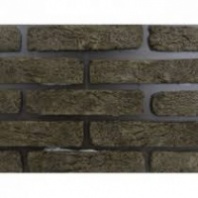 Декоративный камень Древний кирпич ДК-005 чёрный с травлением, 0,74 м2