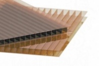Сотовый поликарбонат "Berolux" 10мм, 6м (Бронза) , РФ Уценка