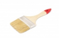 Кисть флейц. 100мм, толщ.11, светл.щетина, дерев.ручка, РФ