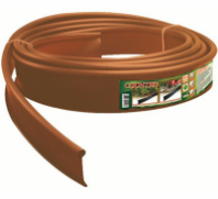 Садовый бордюр пластиковый коричневый KANTASP Б-1000.10.02-ПП