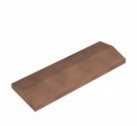 Крышка для пролета забора бетонная гладкая 500*180*45, цвет шоколад