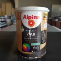 (У) Лак акрил. водно-дисперс. Alpina Аква Лак для стен и потолков шелковисто-матовый 0,9 л/0,90 кг