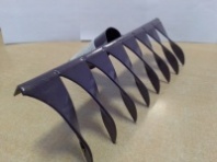 Грабли Лидер 8-ми зубые витые эмаль без черенка