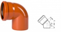 Отвод ПВХ  для наружной канализации KGB Ostendorf 160*87, Германия