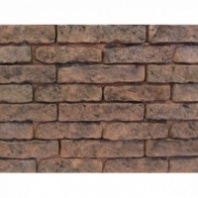 Декоративный камень Кирпич вулканический КВ-003 красный с травлением, 0,51 м2