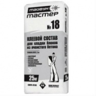 Кладочный раствор Тайфун Мастер №18, 25кг.