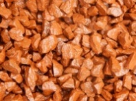 Щебень Оранжевый декоративный мраморный фракция 7-12мм (20кг)