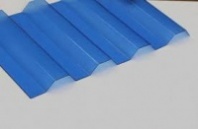 Шифер из поликарбоната трапеция (синий) 0,8*1050*2000 Шифер из поликарбоната трапеция (синий) 0,8*1050*2000