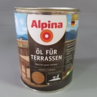 (У) Масло Alpina Масло для террас (Alpina Oel fuer Terrassen) Средний 750 мл / 0,75 кг