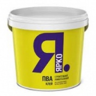 Клей ЯРКО ПВА универсальный строительный, ведро 1кг