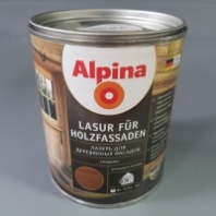 (У) Лазурь алкидн. Alpina д/дерев. фасадов Золотистая сосна 750 мл/0,65 кг. (У) Лазурь алкидн. Alpina д/дерев. фасадов Золотистая сосна 750 мл/0,65 кг.