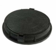 Люк полимерно-композитный легкий круглый 756х70 (черный) 