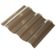 Шифер из поликарбоната трапеция (бронза) 0,8*1050*2000мм 