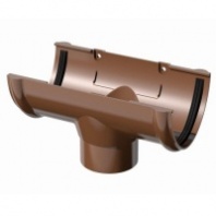 Воронка желоба POLIVENT ПВХ (коричневый)