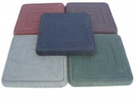 Люк квадратный садовый малый (черный) 