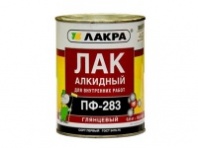 Лак алкидный ПФ-283 ЛАКРА бесцветный глянцевый 0,8кг